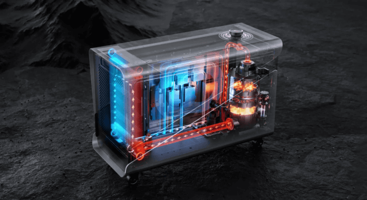 ภาพใกล้ของระบบทำความเย็นของเครื่องเชื่อมเลเซอร์ ซึ่งออกแบบมาเพื่อรักษาอุณหภูมิที่เหมาะสมสำหรับประสิทธิภาพการเชื่อมที่มีประสิทธิภาพและปลอดภัย