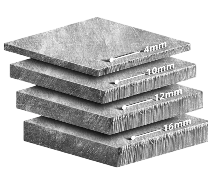 การวัดความหนาของโลหะสำหรับการตัดด้วยพลาสม่า รองรับการตัดโลหะหนาตั้งแต่ 0.1 มม. ถึง 16 มม.